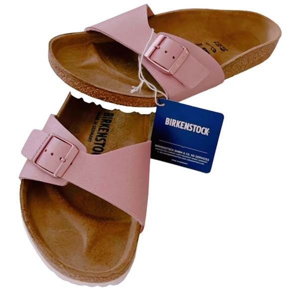 Birkenstock: Madrid Big Buckle in Sandcastle - J. Cole Shoes Birkenstock Madrid sandals